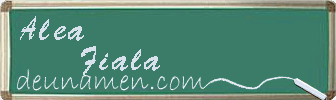 Alea Fiala Visitenkarte